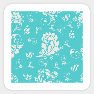 Floral Explosion Collection - Vintage Retro Floral Pattern 3# Sticker